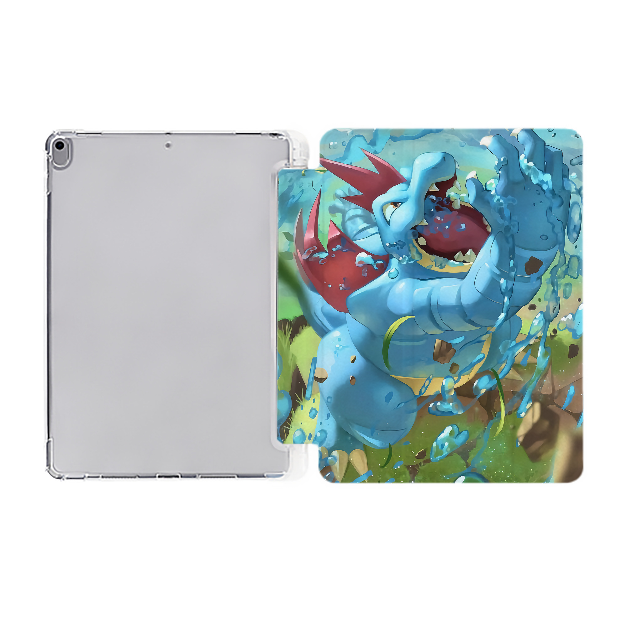 （画像用） ポケットモンスター Pokémon IPad ケース ペン収納付き 三つ折りスタンド PUレザー×シリコン 対応機種9.5/10.5/10.9インチ